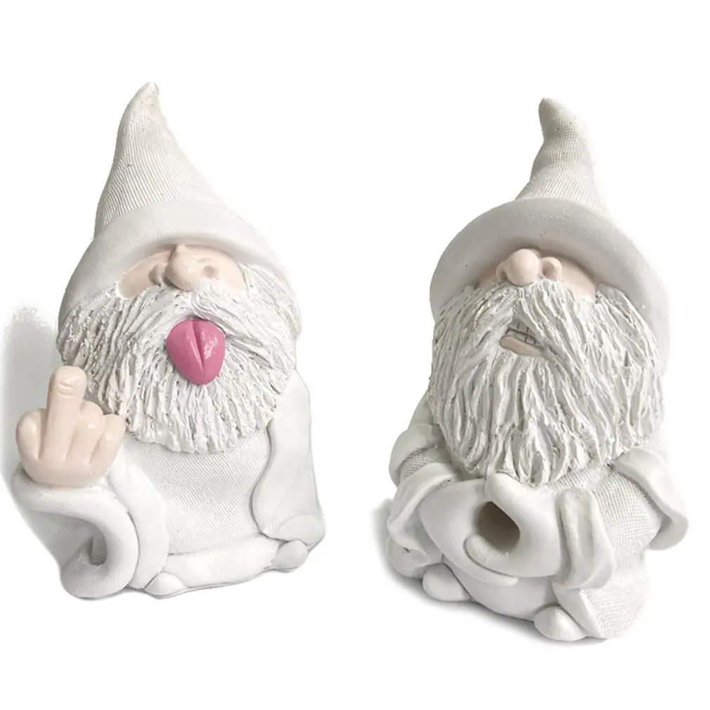 Cute Resin Dwarfs Statue Garden Accessories Funny Gnome Sculpture For Home Room Ornament | Дом и сад