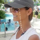Женская цепочка для глаз, простые очки с жемчугом, подвесная цепочка на шею, антистеклянный ремешок, аксессуары для солнцезащитных очков