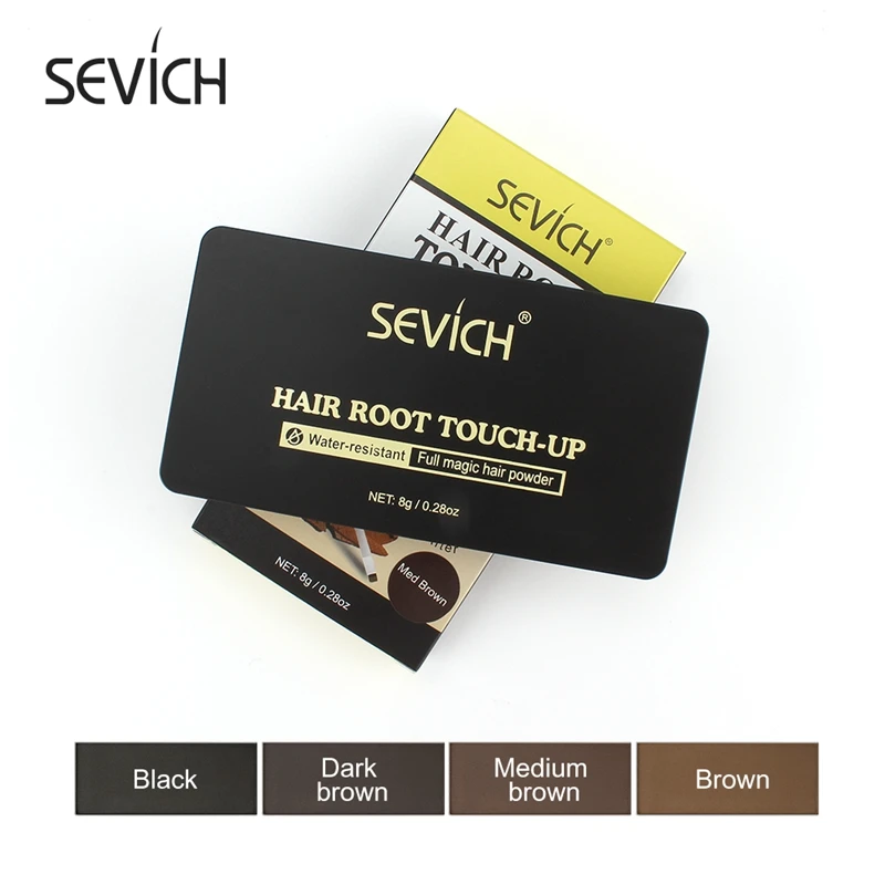 

Sevich 4 Colors 8g Hair Shadow Powder Hair line Modified Repair Hair Shadow Trimming Powder Makeup Natural Cover Hair Concealer