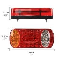 g99f multi functional trailer rear tail light with 32 led easy install lamp accessories for driver passenger safety