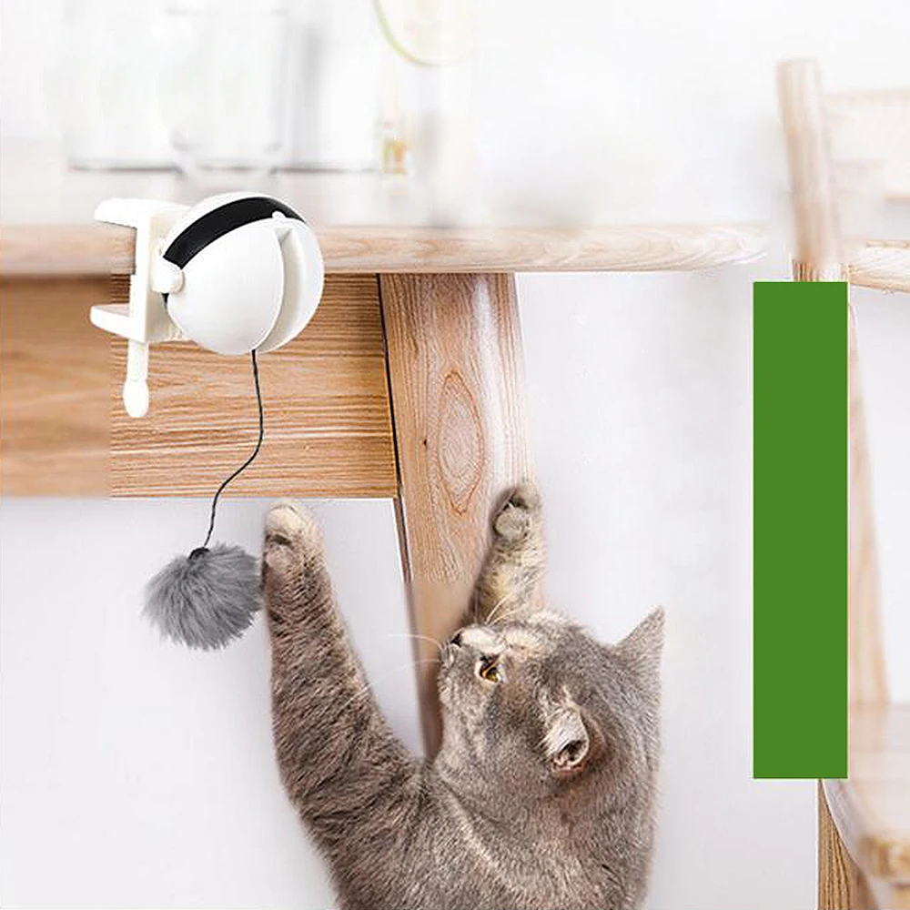 

Cat Teaser Lifting Ball Flutter Rotating Hairball Interactive Pet Play Toy Puzzle Toys Replaceable Plush Interactive Supplies 2