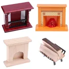 Металлическая стойка для кукольного домика, 112 игрушек, мини-камин, украшение для дров, миниатюрная мебель, 1 шт.