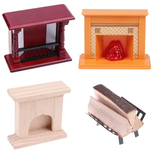 Металлическая стойка для кукольного домика, 112 игрушек, мини-камин, украшение для дров, миниатюрная мебель, 1 шт.