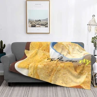 tortilla chip day blanket food mexican plush warm ultrasoft flannel fleece throw blanket for bedding bedspread velvet bedroom