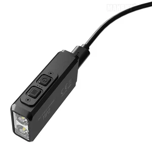 100% Оригинальный NITECORE TIP2 + USB-кабель для зарядки многоцелевой зажим 2x CREE светодиодный металлический брелок со встроенным аккумулятором EDC Flash светильник