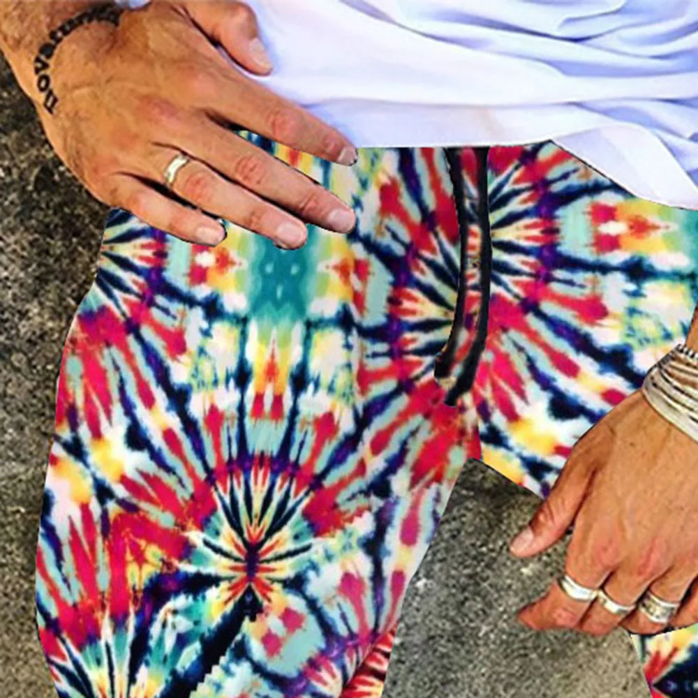 

Summer New Western Style Printing Floral Sandy Beach Casual Pants Fashion Vacation Loose Casual Drawstring Thin Hot Sale