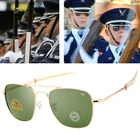 2021 Новый AO 8054 в стиле милитари женская мода Армия для пилот УФ-фильтр 52 мм с солнцезащитные очки американский бренд линзы оптические стеклянные очки, солнцезащитные очки с оправой