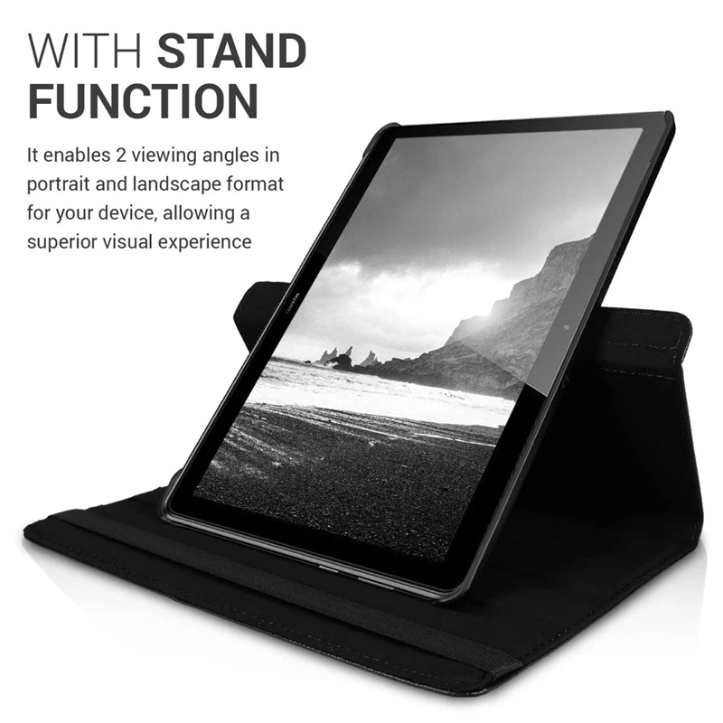 Для huawei MediaPad T5 10360 градусов вращающийся магнитный Смарт из искусственной кожи Защитный чехол для huawei MediaPad T5 10-дюймовый планшет