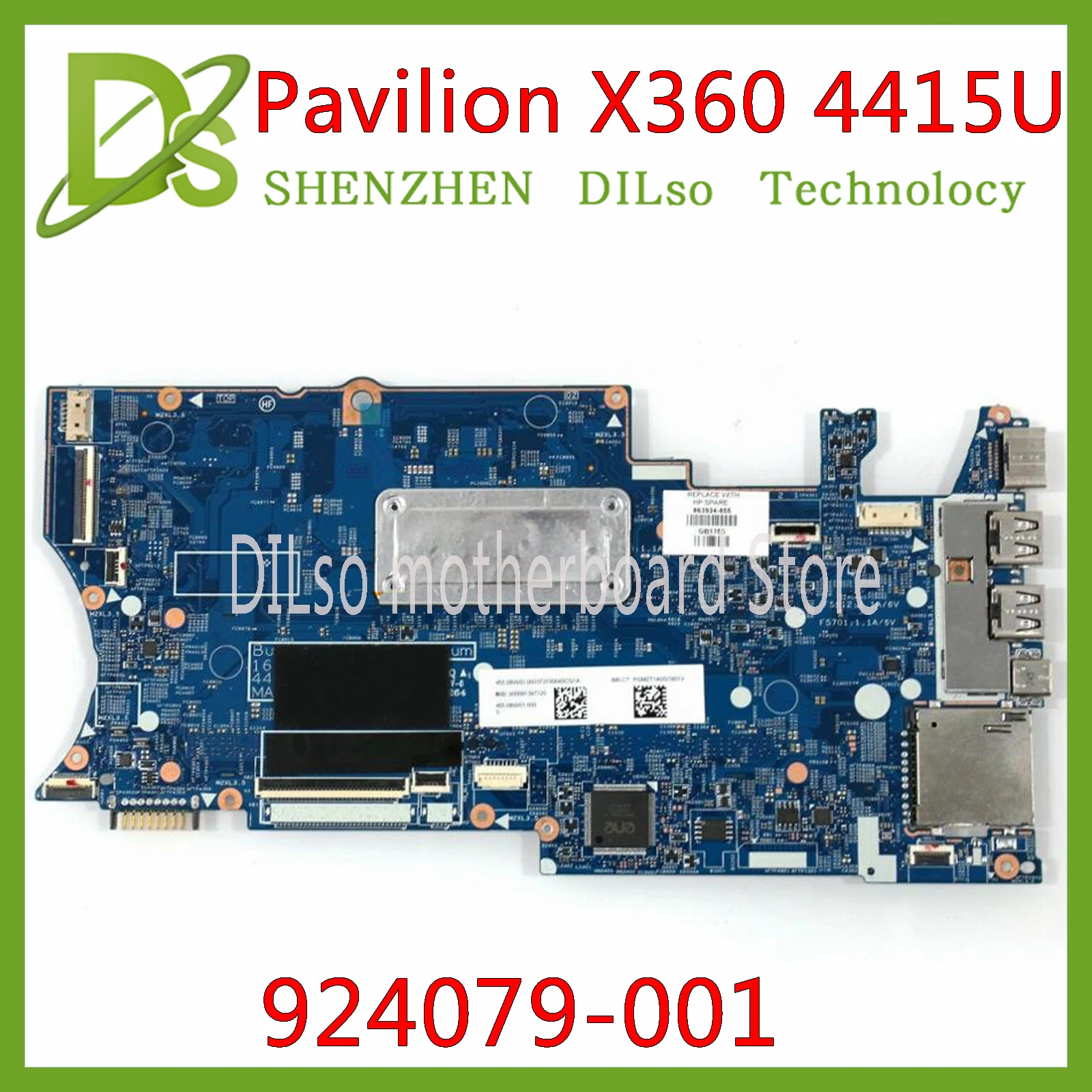 Bestellen KEFU 924079-001 Motherboard Für HP Pavilion X360 15-br013na 15-BR Laptop Motherboard 16903-1 924079-501 924079-601 100% Original
