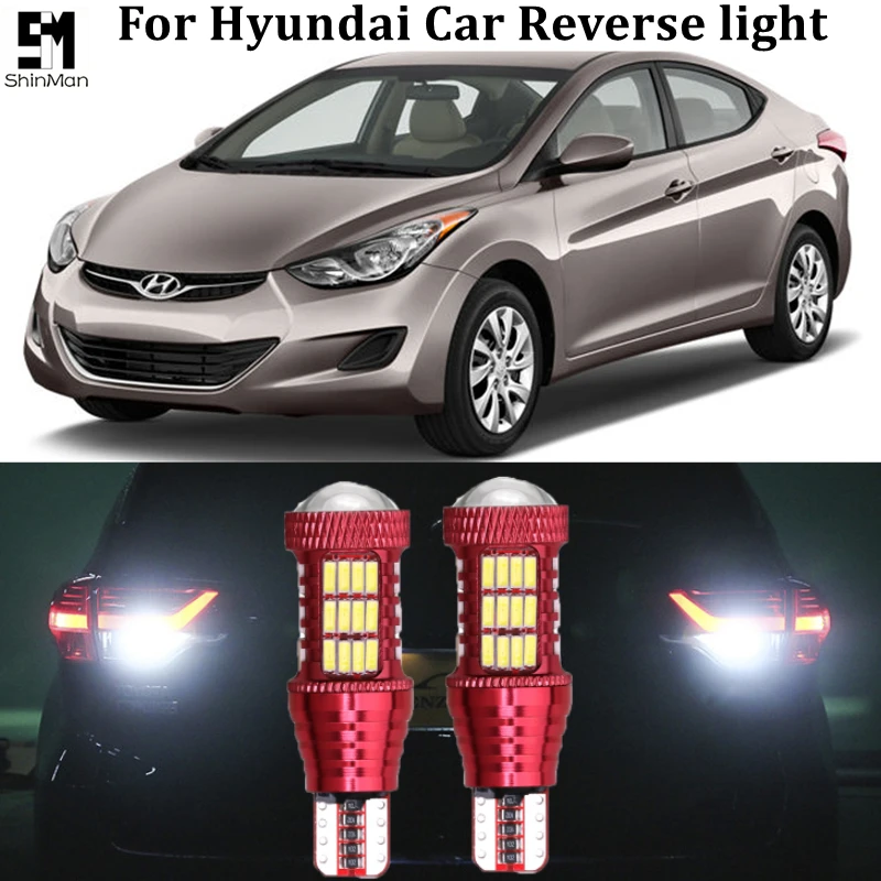 2x Canbus Светодиодная Лампочка резервные фары заднего хода автомобиля для Hyundai IX35 Tucson Santa Fe Elantra Sonata Ioniq генезис купе T15 W16W 921