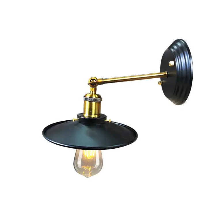 Прикроватная антикварная настенная лампа в американском стиле E27 с одной