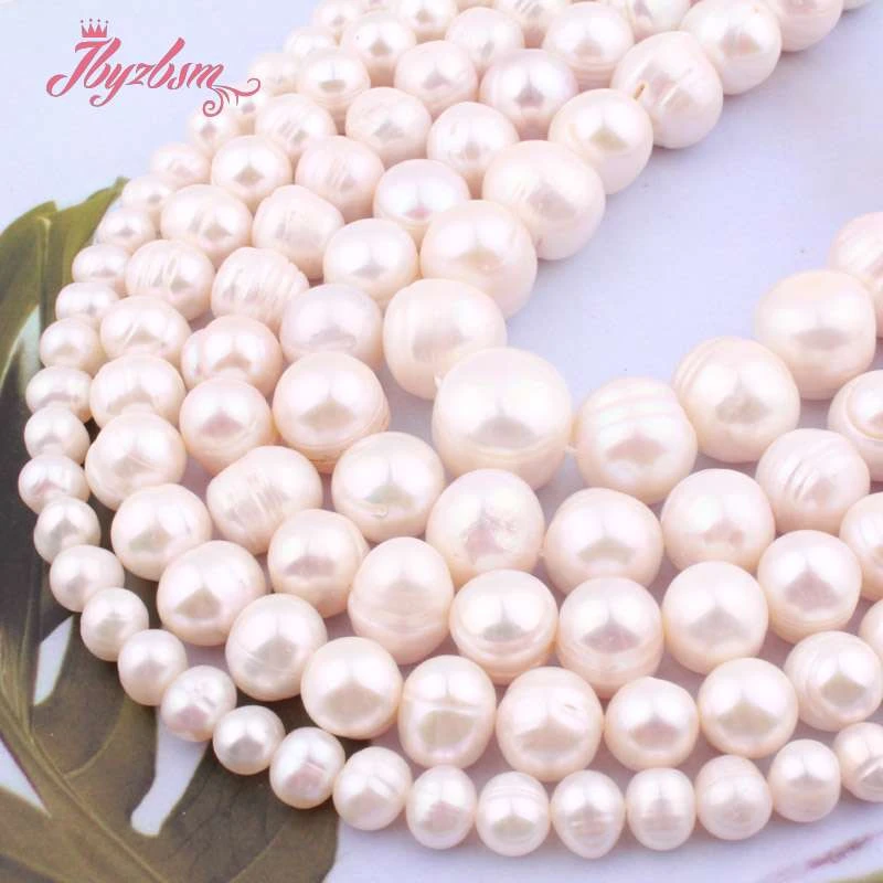 Пресноводный жемчуг Белый Натуральный камень натуральный бусинки бусы | Отзывы и видеообзор