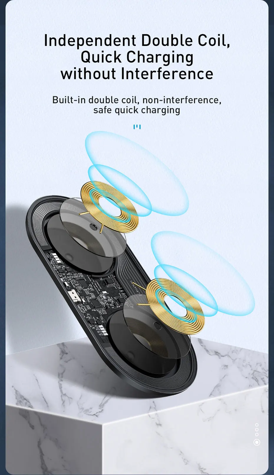 Беспроводное зарядное устройство Baseus Qi для Airpods iPhone 11 Pro Max Xs X Dual 15 Вт быстрая Беспроводная зарядка для samsung индукционное зарядное устройство
