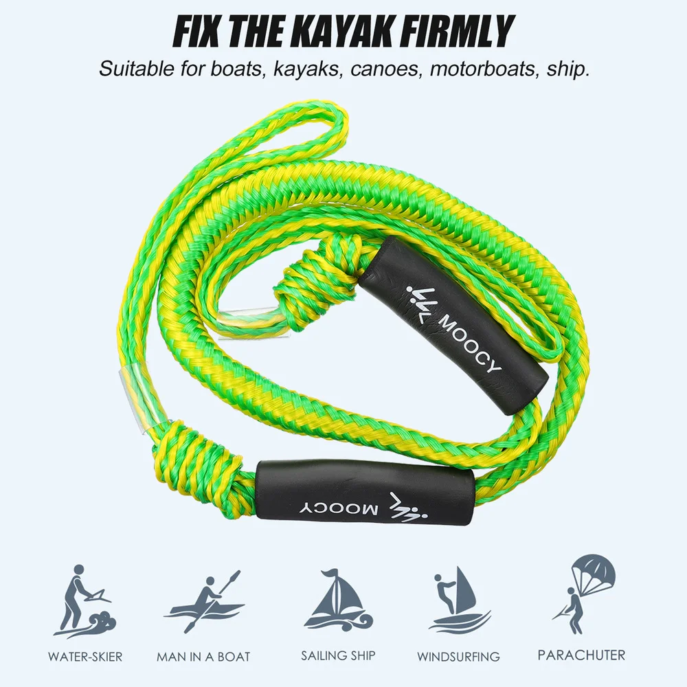 

1pc Bungee Dock Line Mooring Stretch Rope Quick Docking Rope Kayak Accessory