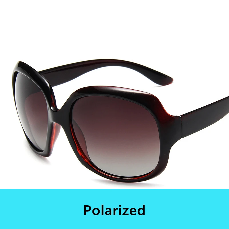 Polarized Brown Роскошные поляризованные солнцезащитные очки для женщин, винтажные брендовые дизайнерские высококачественные Овальные Солнцезащитные очки для женщин, модные женские солнцезащитные очки для вождения - Цвет линз: Polarized Brown