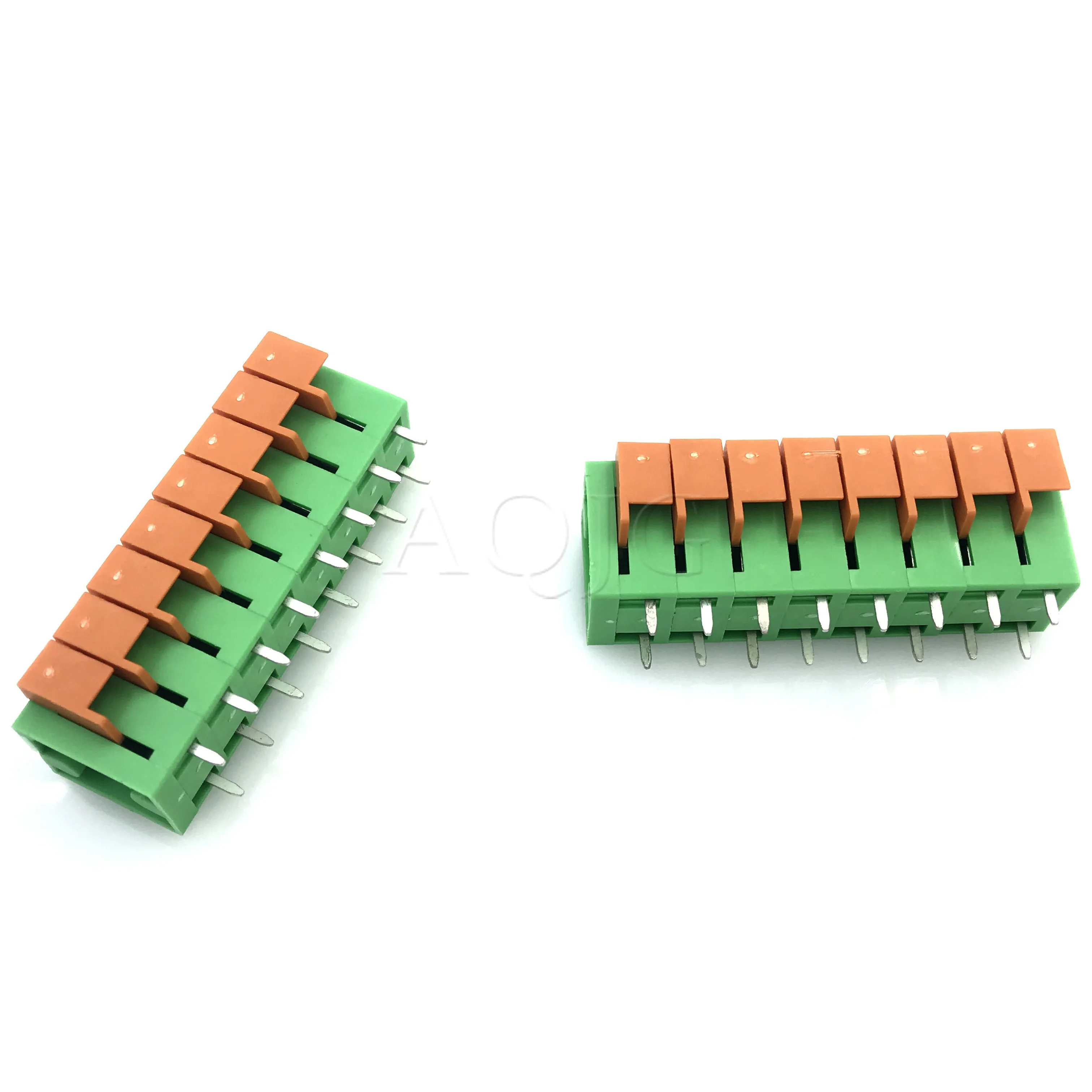 10 шт. KF142V 5 08 мм Печатная плата пружинная Клеммная колодка KF142R-5.08 2P 3P 4P 5P 6P 7p 8p 9p 10p