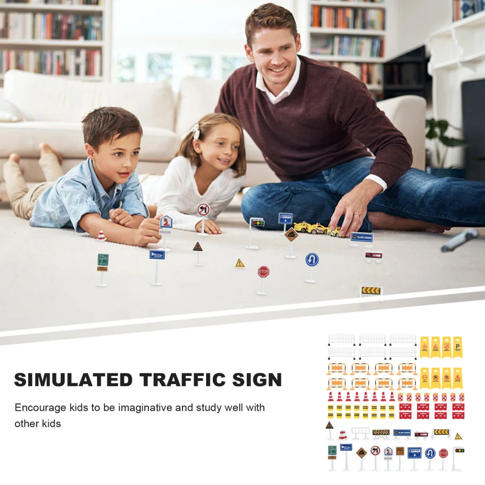 

1 Set Street Traffic Signs Parking Scene Children Educational for Traffic
