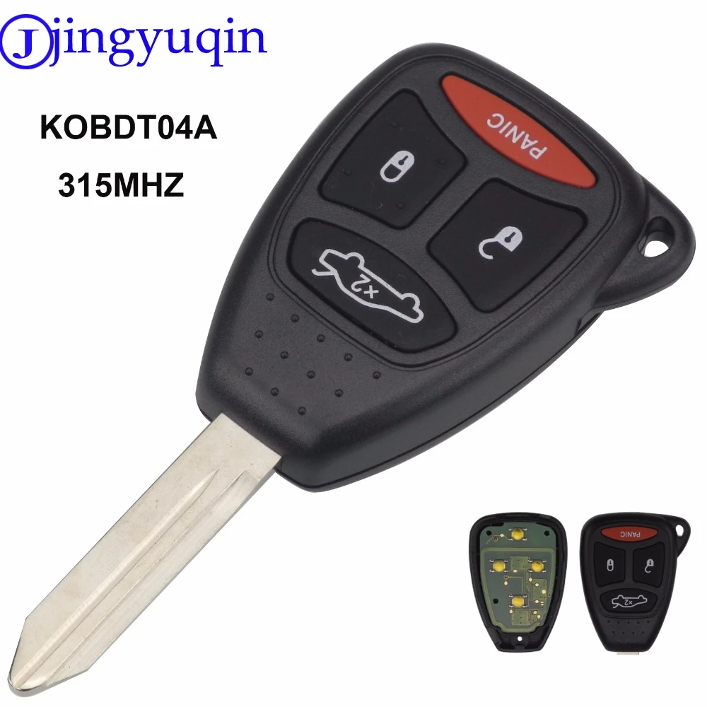 Jingyuqin 10ps ASK KOBDT04A 315mhz чехол для ключа с дистанционной головкой dodge chrysler jeep Dakota Durango