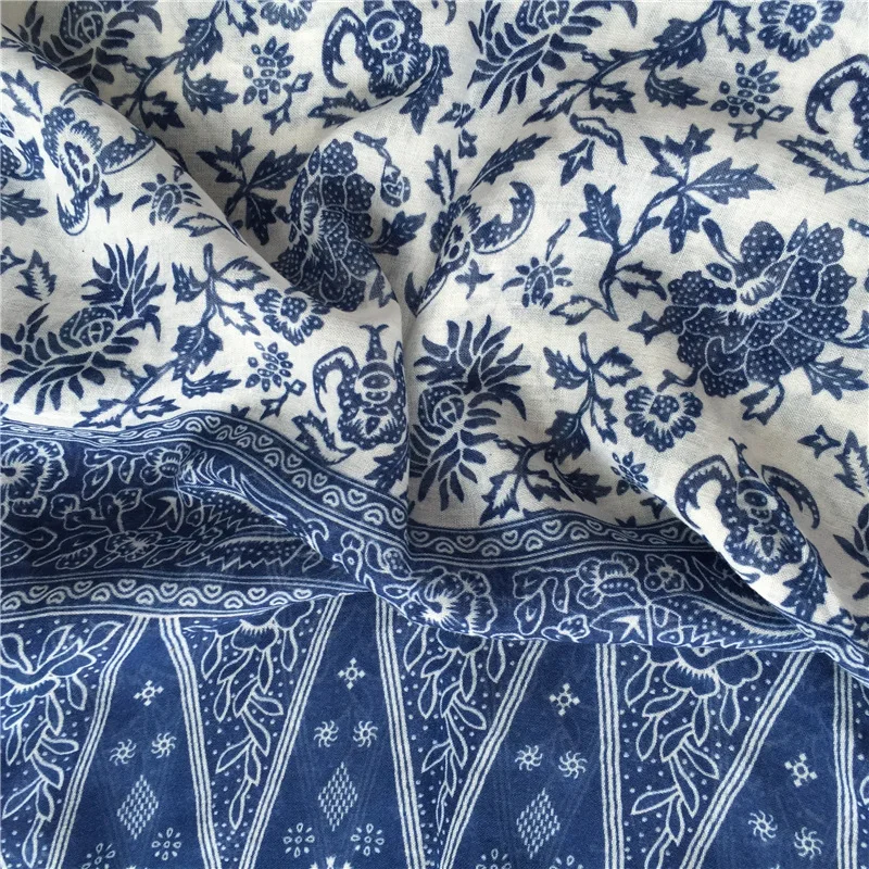 

Fashion Tassels print Seaside soft silk Scarf winter beach headcloth Women's thin Sunscreen Shawl Foulards Muslim Hijab Sjaal