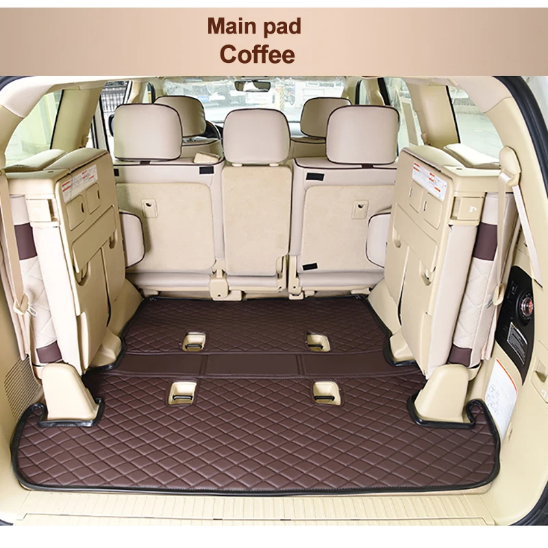 

KADULEE car trunk mats for Toyota Land Cruiser 120 200 2009-2019 years cargo liner carpet interior auto accessories