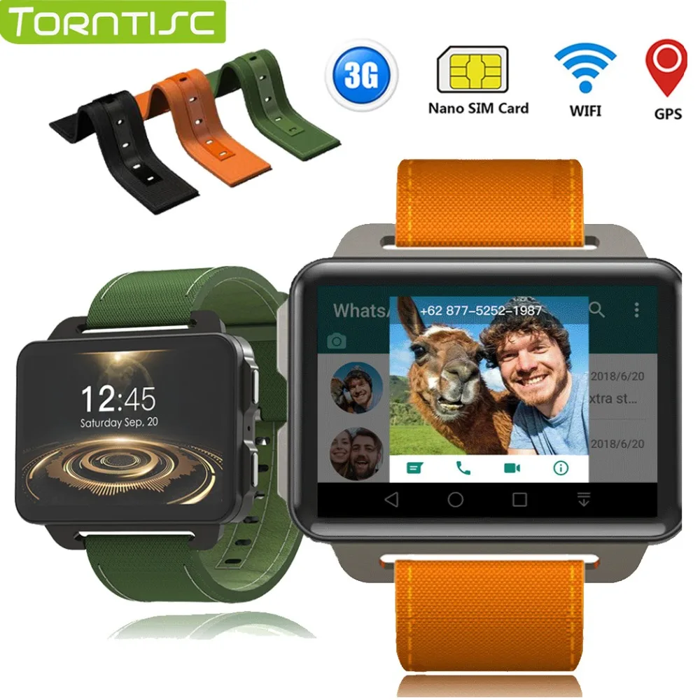 Torntisc DM99 3G умные часы для детей Смарт-часы-телефон 1 Гб оперативной памяти 16