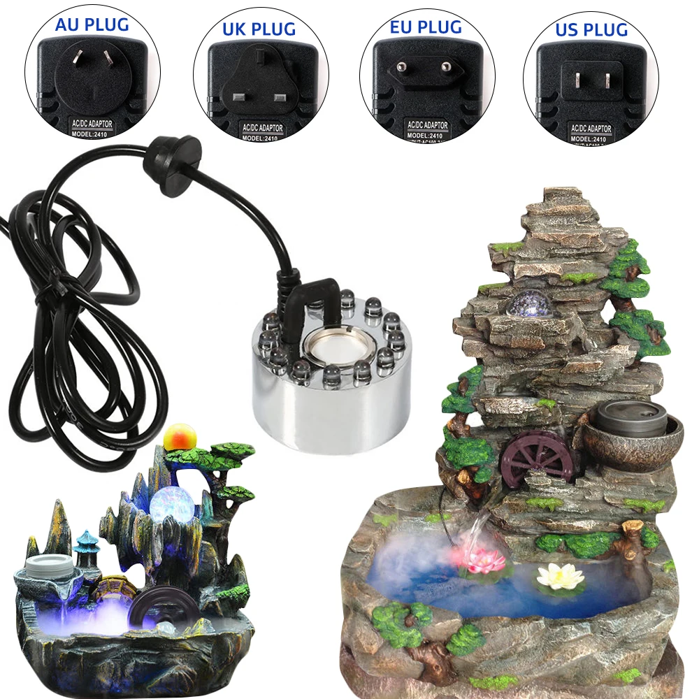 

Аквариумный туманообразсветодиодный ющий распылитель со светодиодной подсветкой, распылитель для фонтанов, прудов, аквариумные принадлеж...