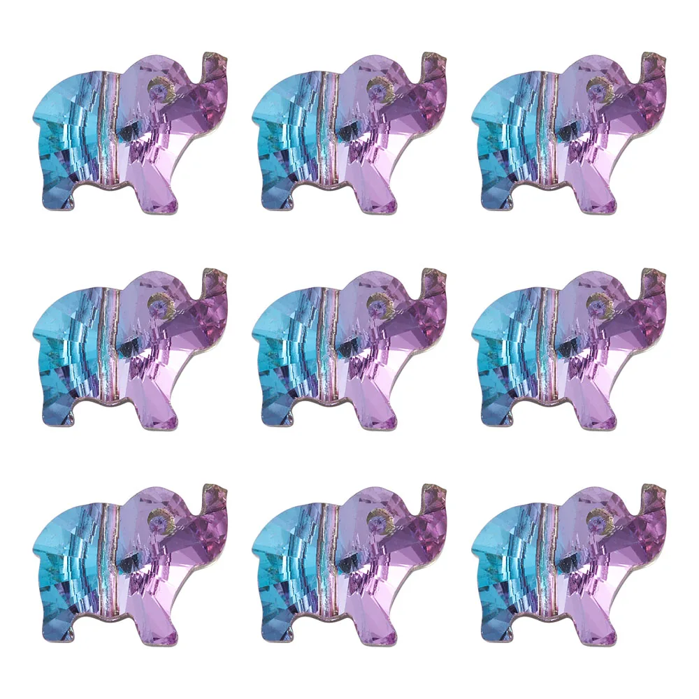 

30 шт граненые Имитация Бусины Австрийские хрустальные стеклянные стразы Подвески Слон/Снежинка», «Луна», для самостоятельного изготовлени...