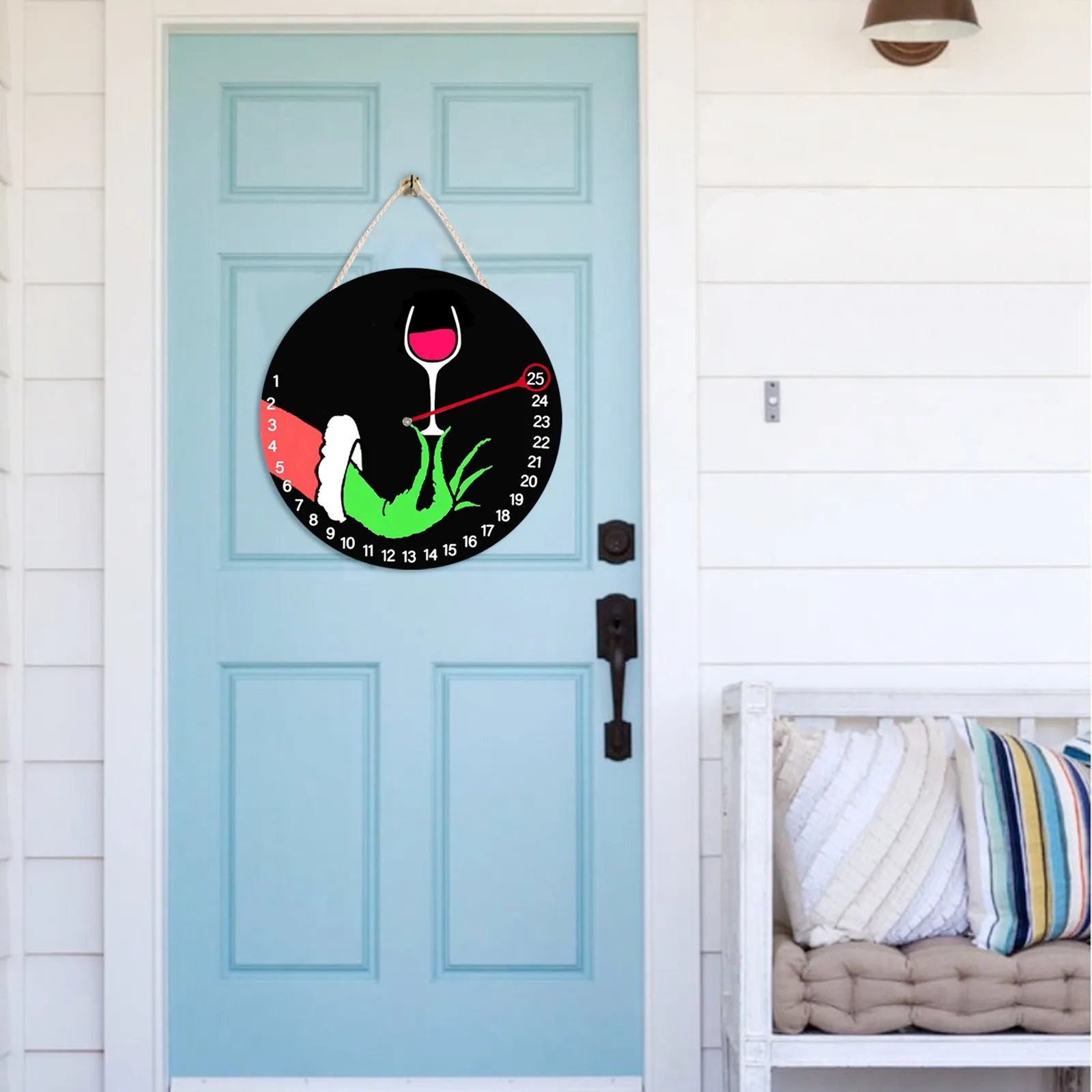 Подвесной Рождественский календарь 25 дней деревянный список украшение для