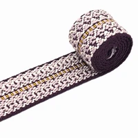 1 5 ethnic pattern webbing fabric belt canvas ribbon retro pattern bag webbing for diy bags shoulder straps textile sewing