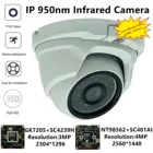 Невидимая Инфракрасная IP металлическая потолочная купольная камера 34 МП 2560 нм NT98562 + SC401AI 1440*24 светодиода IRC VMS XMEYE H.265 ONVIF радиатор