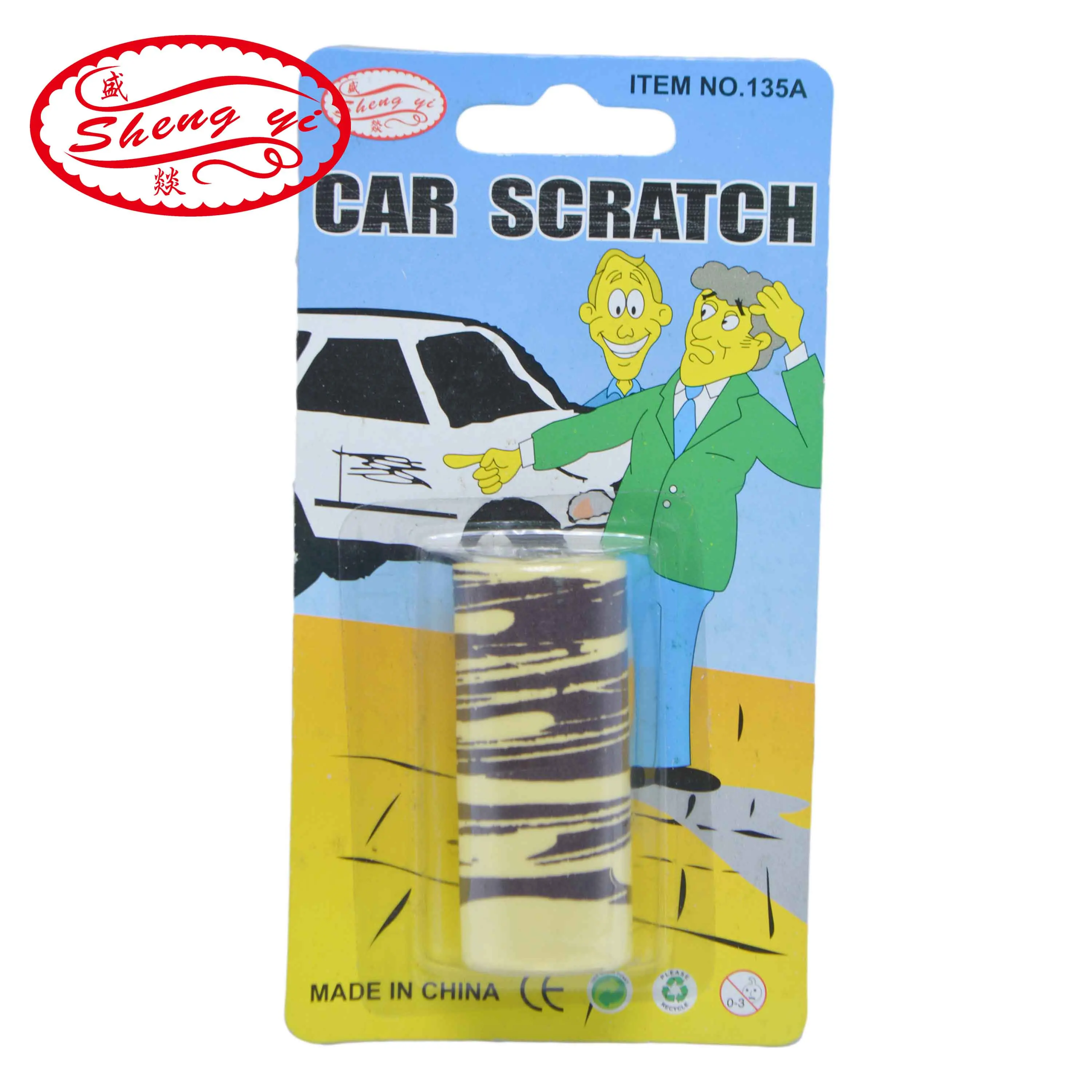 

SHENGYI 1Pcs Car Scratch Stickers Funny Tricky Joking Toys April Fool's Day Gift Prank Props