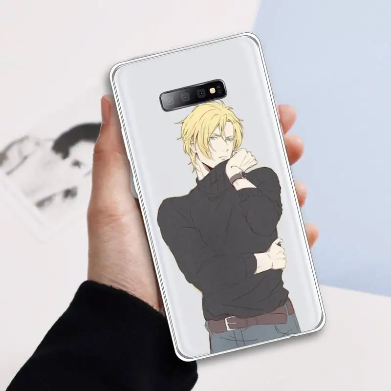 

Anime Banana Fish Phone Case Transparent For Samsung Galaxy A71 A21s S8 S9 S10 plus note 20 ultra