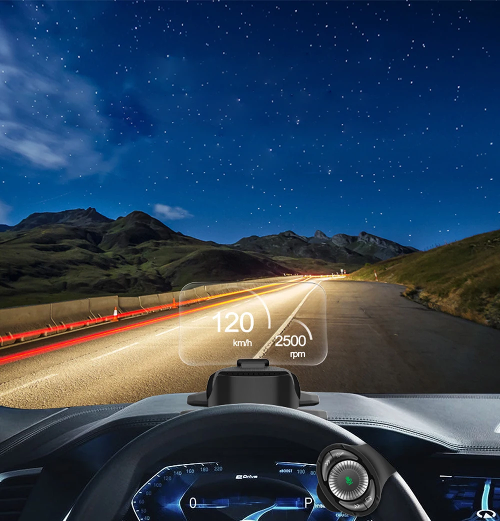 Автомобильное зарядное устройство OBD2 цифровой измерительный прибор спидометр