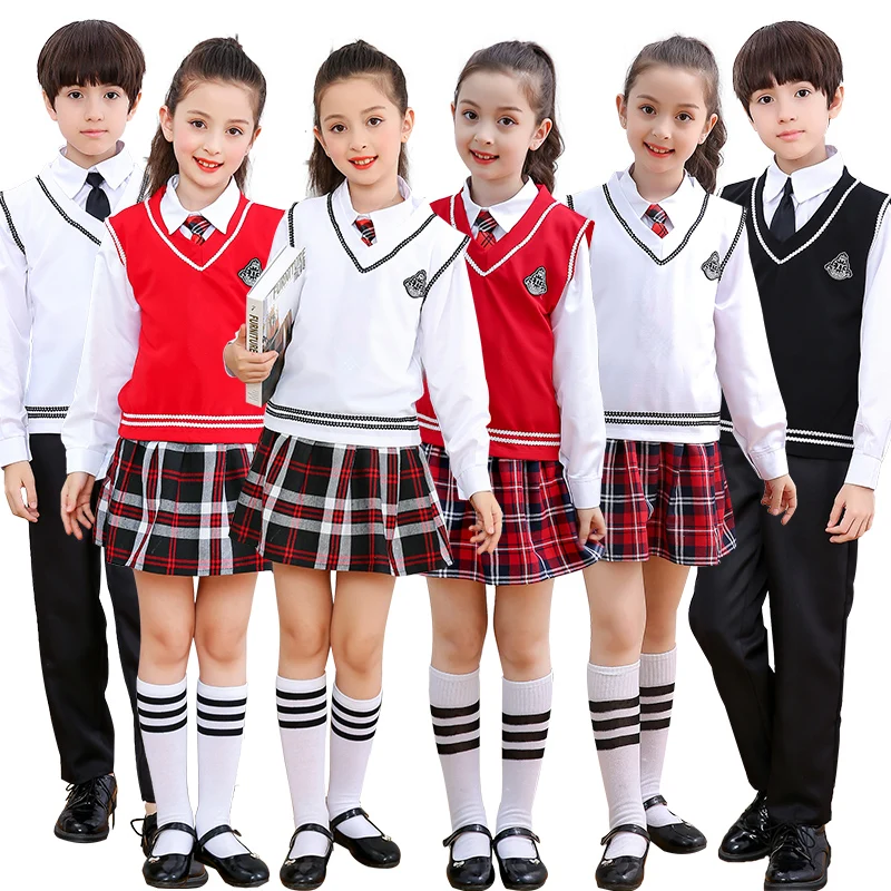 Униформа для мальчиков девочек студентов колледжа хора костюма детей службы