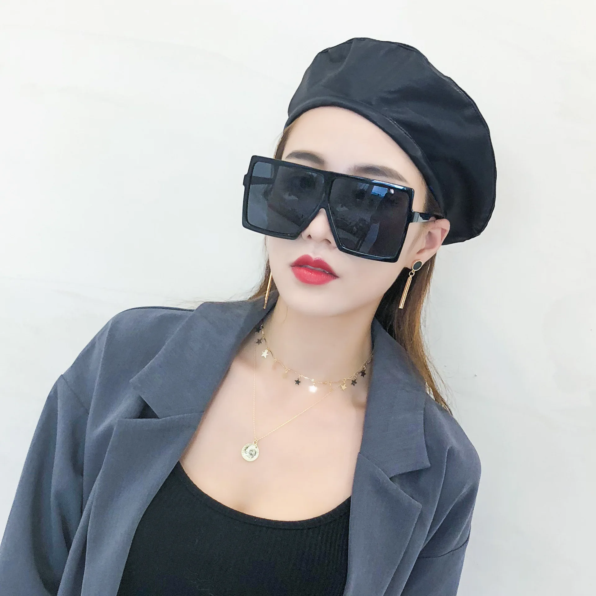 Новая мода Pu кожаный берет шляпа женская зимняя шапка Шапка бини береты девушки