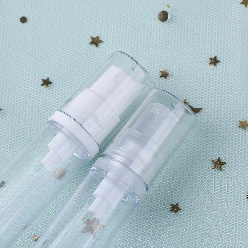 

2pcs 5/10/15ml Empty Airless Vacuum Pump Bottle Refillable Plastic Lotion Travel
