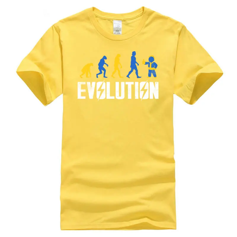 Футболки с принтом Evolution летняя футболка в стиле хип-хоп Харадзюку на заказ
