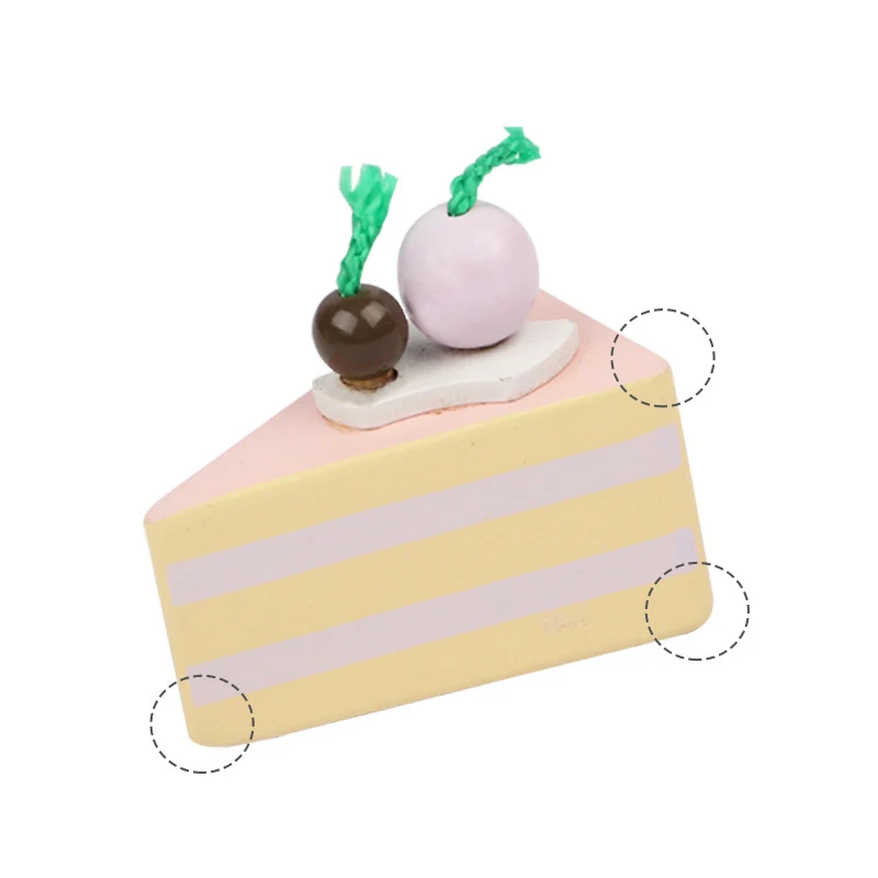 12Pcs Pretend Play House toy Fruit Cake Kitchen Food Toys Children's Puzzle Simulation Wooden Gift for Kids | Игрушки и хобби