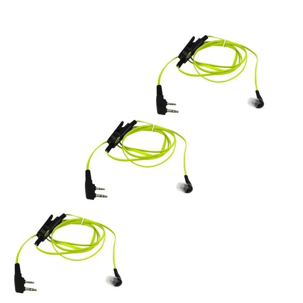 Oppxun 3 шт. желтый 2PIN динамик для BAOFENG UV5R 888S KENWOOD TH D7/F6/22/225 TYT|Рации| |