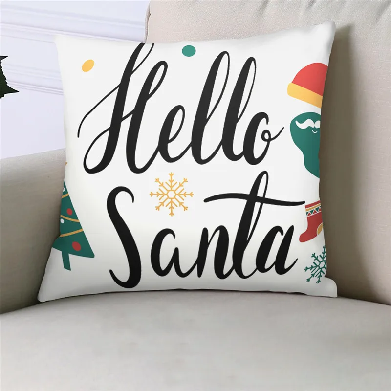 

Fuwatacchi Christmas Cushion Cover for Home Decoratives Pillow Cover for Sofa Seat Covers Car Pillowcase Soft Deer Pillow Case