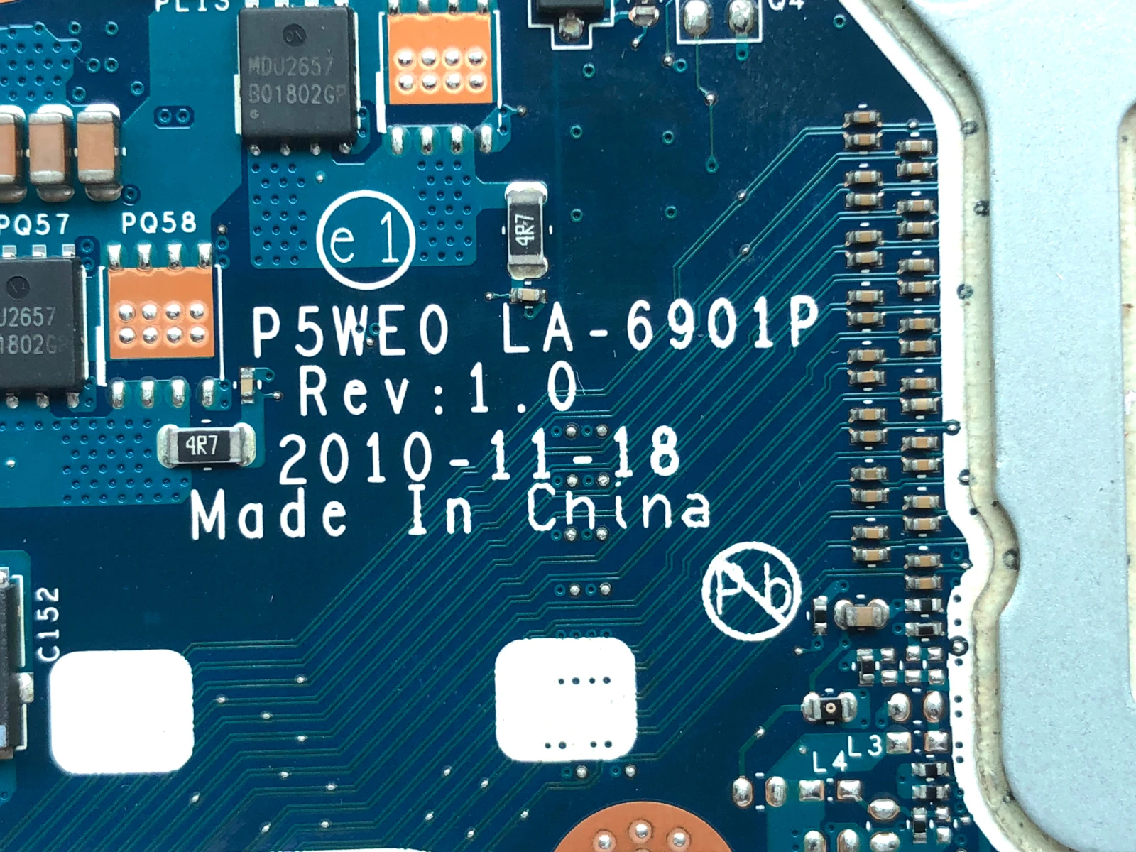 Высокое качество P5WE0 LA 6901P для ноутбука Acer Aspire 5750 5750G материнская плата HM65 DDR3 100%