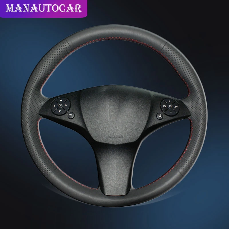 Оплетка для руля Mercedes Benz C180 C200 C350 C300 CLS 280 300 350 500 GLK 2008 2010|Чехлы на руль| |