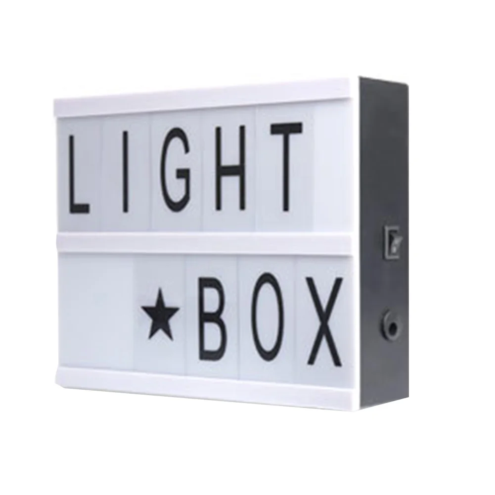 

Multipurpose Interior Decoration Gift DIY Letters Home USB Charging ABS Wedding Party Outdoor LED Light Box