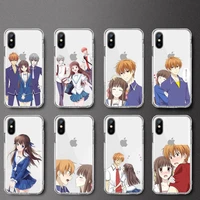 fruits basket japan anime phone case transparent soft for iphone 5 5s 5c se 6 6s 7 8 11 12 plus mini x xs xr pro max