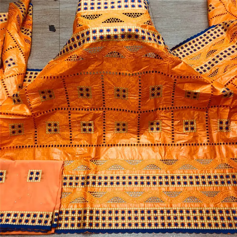 

2020 New arrival african Bazin riche fabric with beads embroidery lace / bazin riche dress material Nigerian ! HL71201
