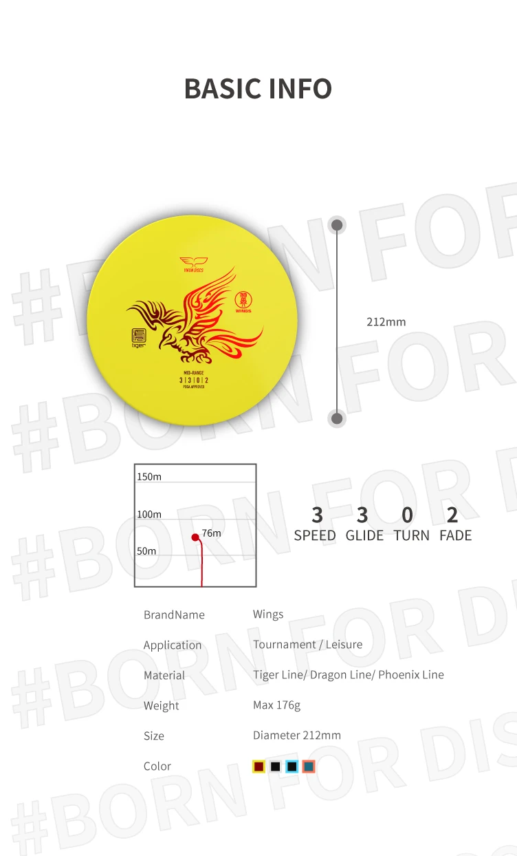 YIKUN диски PDGA одобренный диск Гольф диск среднего диапазона крылья Черная пятница