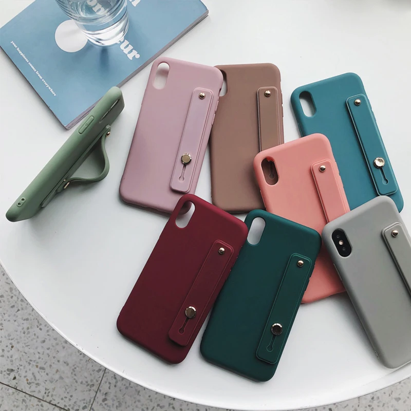 Ремешок на руку силиконовый чехол для huawei enjoy 7 8 9 10 Plus TPU накладка держатель