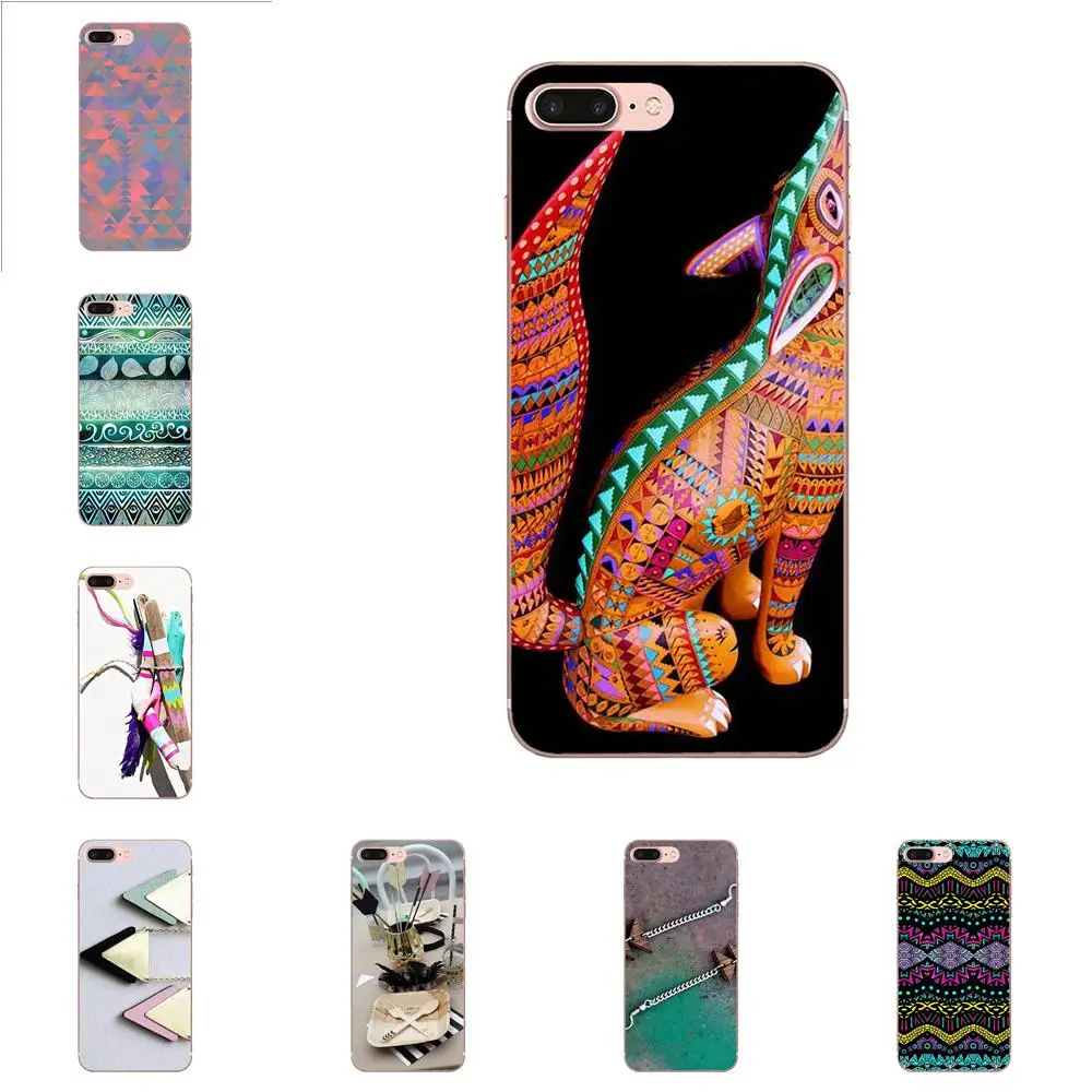 Племенной Треугольники в ацтекском стиле по дереву для Galaxy Alpha Note 10 Pro A10 A20 A20E A30 A40