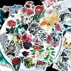 WYSE бумажные наклейки с растениями и цветами, альбом для стикеров сделай сам, украшение для скрапбукингафотоальбома, изготовление открыток, рукоделие, штампы, 60 шт.