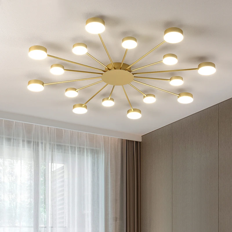 

Lámpara LED de techo moderna para sala de estar, iluminación nórdica para decoración del hogar, dormitorio, cocina